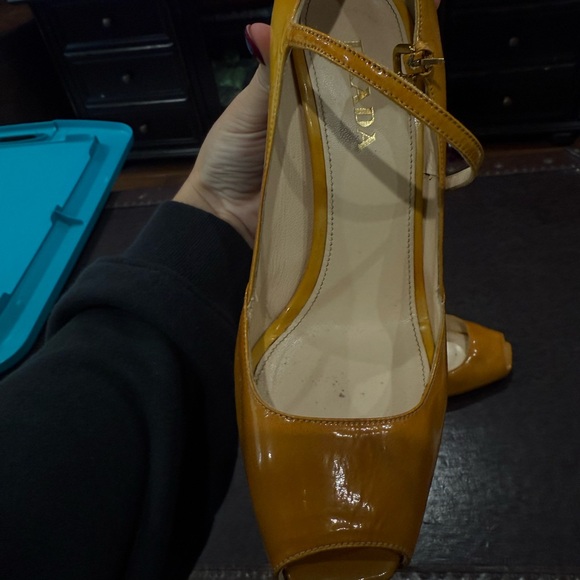 Prada Golden Yellow Pumps - Picture 3 of 3